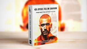 Dynamic Film Burn & Glitch Transitions Pack for Premiere Pro Premiere Pro template preview