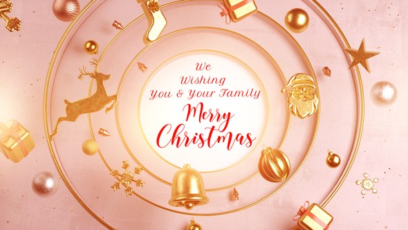 Videohive Christmas & New Year Greetings 55663574 Openers template preview
