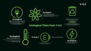 Videohive Ecological Titles Titles template preview