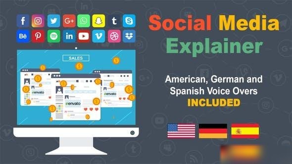 Videohive Social Media Explainer 46211623 Openers template preview