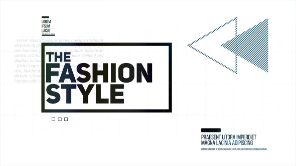 The Fashion Style Video Displays template preview