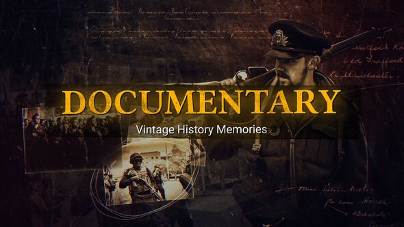 Videohive Documentary Historical Vintage Slideshow Video Displays template preview
