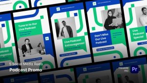 Social Media Reels Podcast Promo Premiere Pro Templates Premiere Pro template preview