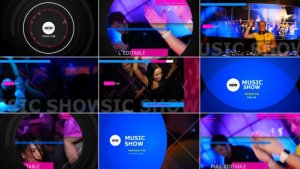 Music Show Video Displays template preview