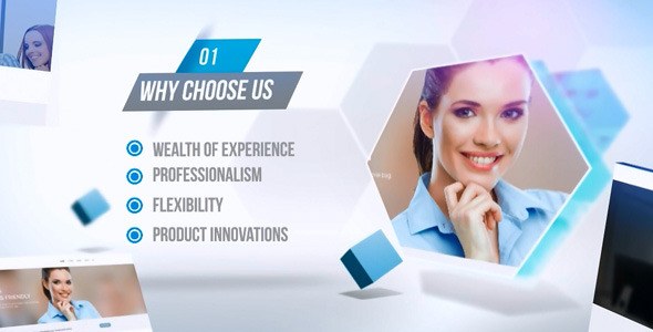 Website or Company Promotion Video Displays template preview