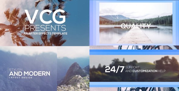 Sliding Promo Video Displays template preview
