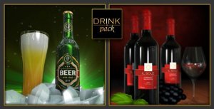 Drink Pack 2-in-1 Video Displays template preview