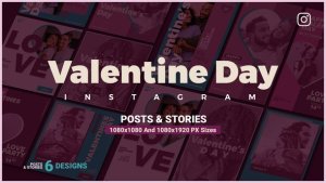Videohive Valentine's Day Instagram Ad V110 Video Displays template preview