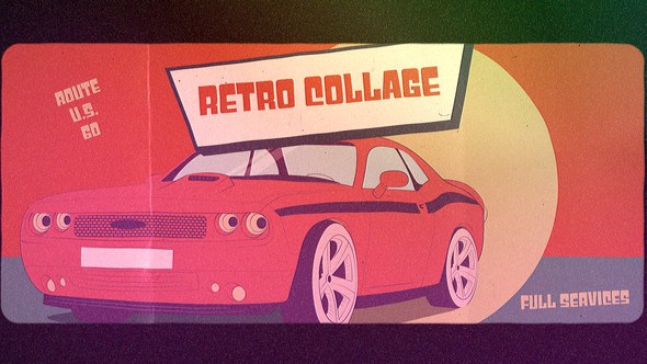 Videohive Retro Collage Opener Openers template preview