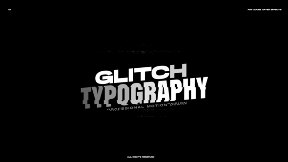 Videohive Glitch Typography Titles Titles template preview