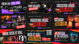 Videohive Music Typography Titles template preview