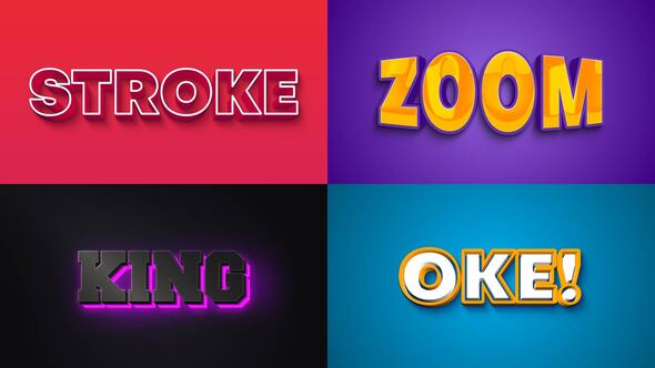 Videohive Text Effect - 3D Style 09 Titles template preview