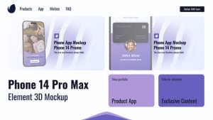 Videohive Mobile App Presentation iPhone 14 Pro Product Promo template preview