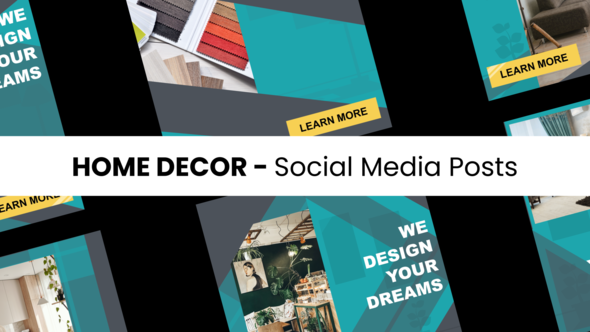 Videohive Home Decor - Social Media Posts Elements template preview
