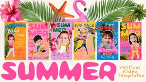 Videohive Summer Kids Reels Openers template preview