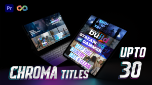 Gradient Chroma Titles PR Premiere Pro template preview