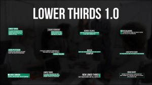 Videohive Lower Thirds 1.0 | After Effects 45660998 Elements template preview