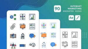 Videohive Internet Marketing Animated Icons | After Effects Elements template preview