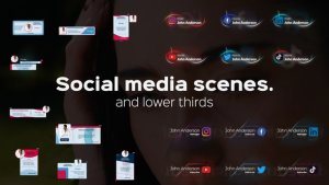 Videohive Social Media Scenes And Titles Titles template preview