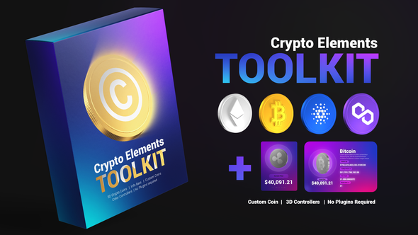Videohive Crypto Elements Toolkit Elements template preview
