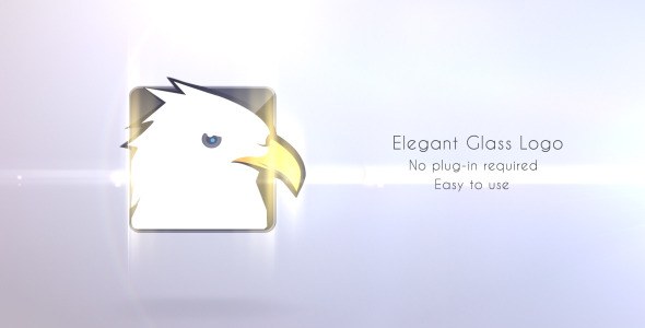 Elegant Glass Logo - After Effects Project (Videohive) Logo Stings template preview