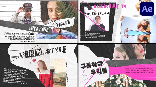 Videohive Modern Torn Paper Slides for After Effects Openers template preview