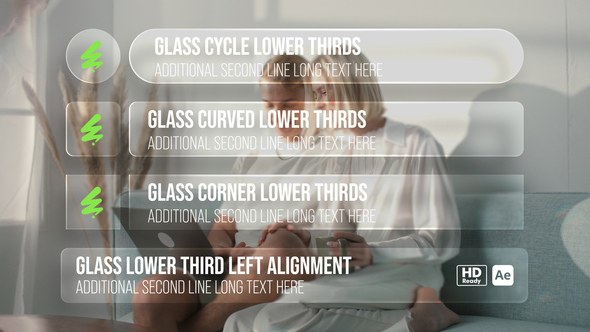 Videohive Glass Lower Thirds 59694665 Elements template preview