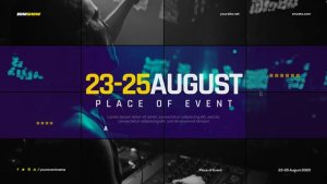 Videohive Music Event Promo Slides Openers template preview