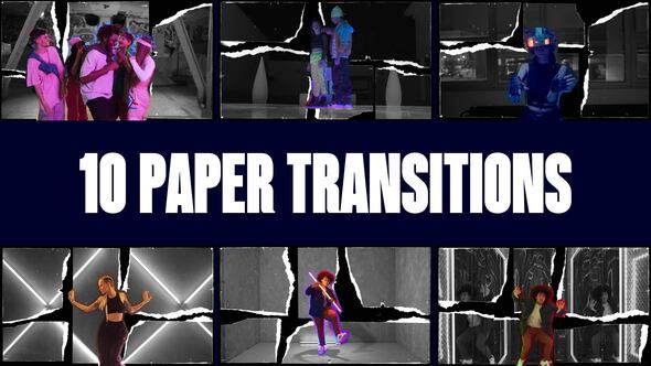 Videohive Paper Style Transition | Freeze Frame Elements template preview