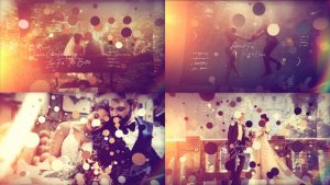 Videohive Brush Particle Wedding Slideshow Video Displays template preview