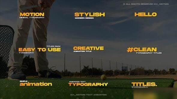 Videohive Text Animation | AE Titles template preview