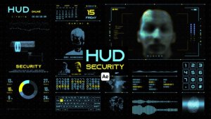 Videohive HUD Security for After Effects Infographics template preview
