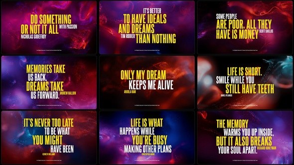 Videohive Typography - Quotum Titles template preview