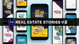 Videohive Real Estate Stories V2 - Ads Promo Openers template preview