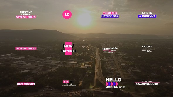 Videohive Stylish Titles 48433921 Titles template preview