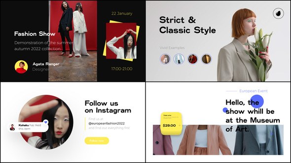 Videohive Fashion Event Slideshow Broadcast-packages template preview