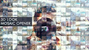 Videohive 3D Look I Mosaic Opener I Slideshow Video Displays template preview