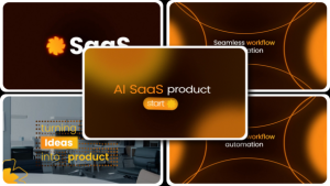AI SaaS Product Promo Video After Effect Elements template preview