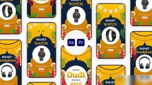 Videohive Happy Gudi Padwa Deals Instagram Story Elements template preview
