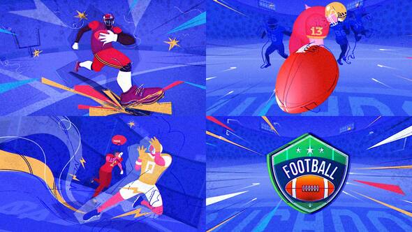 Videohive American Football Intro 56083966 Openers template preview