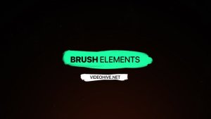 Brush Elements Video Displays template preview