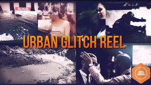 Videohive Urban Glitch Reel Video Displays template preview