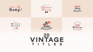 Videohive Newborn Title Titles template preview