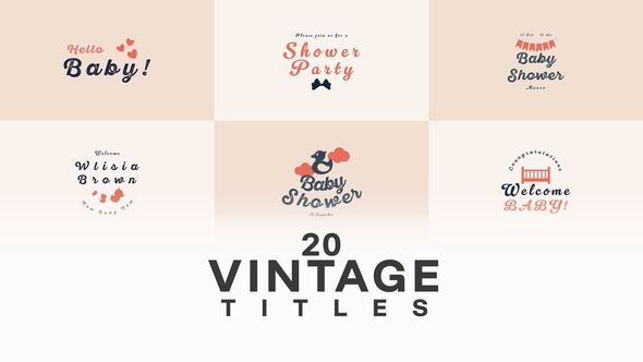 Videohive Newborn Title Titles template preview