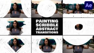 Videohive Painting Scribble Abstract Transitions for After Effects Elements template preview