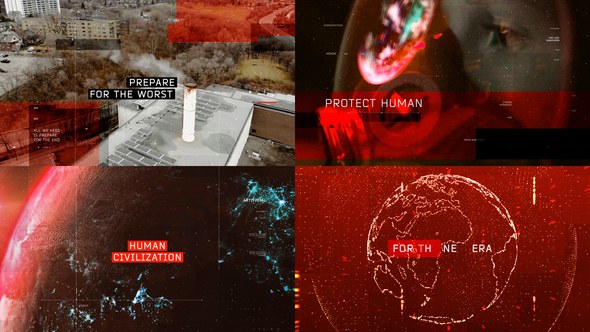 Videohive Artificial Intelligence - Video Slideshow Video Displays template preview