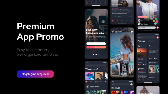 Videohive Premium Clean App Promo Product Promo template preview