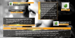 Clean Stylish Lowerthirds Pack Video Displays template preview