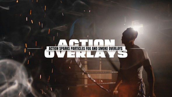 Videohive Action Sparks Particles Fog and Smoke Overlays Elements template preview