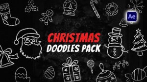 Videohive Christmas Doodles Pack Elements template preview